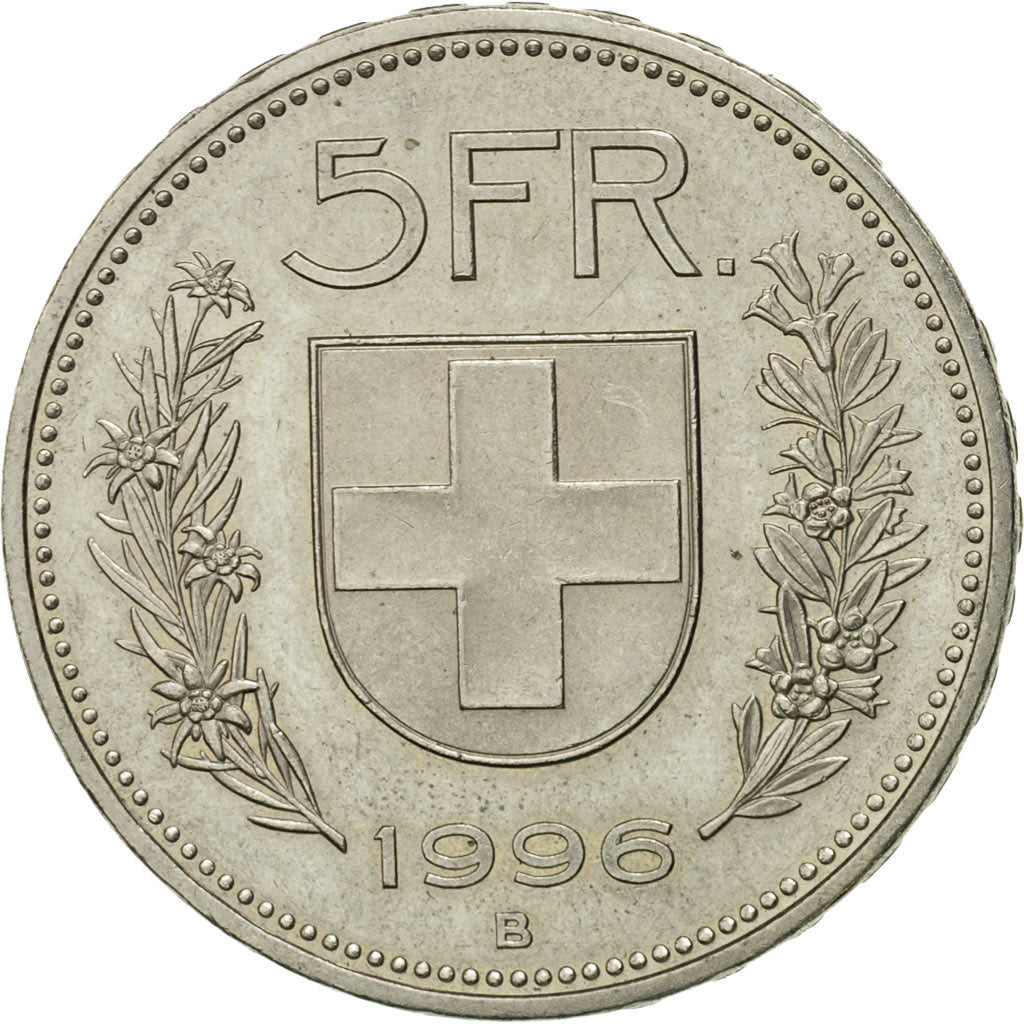 Monnaie, Suisse, 5 Francs, 1996, Bern, TB+, Copper-nickel, KM:40a.4