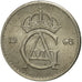 Coin, Sweden, Gustaf VI, 25 Öre, 1968, VF(30-35), Copper-nickel, KM:836