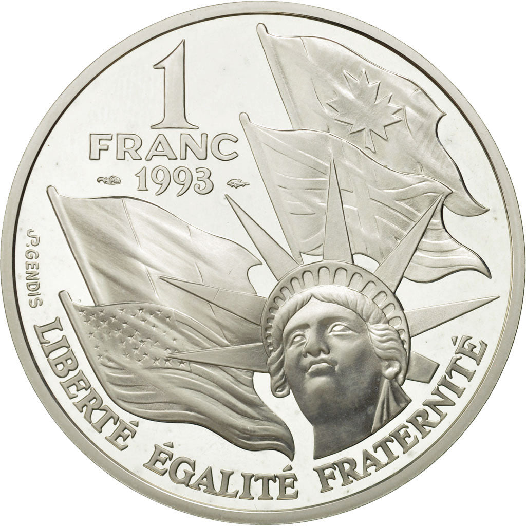 Moneta, Francia, Franc, 1993, Paris, SPL, Argento, KM:1014