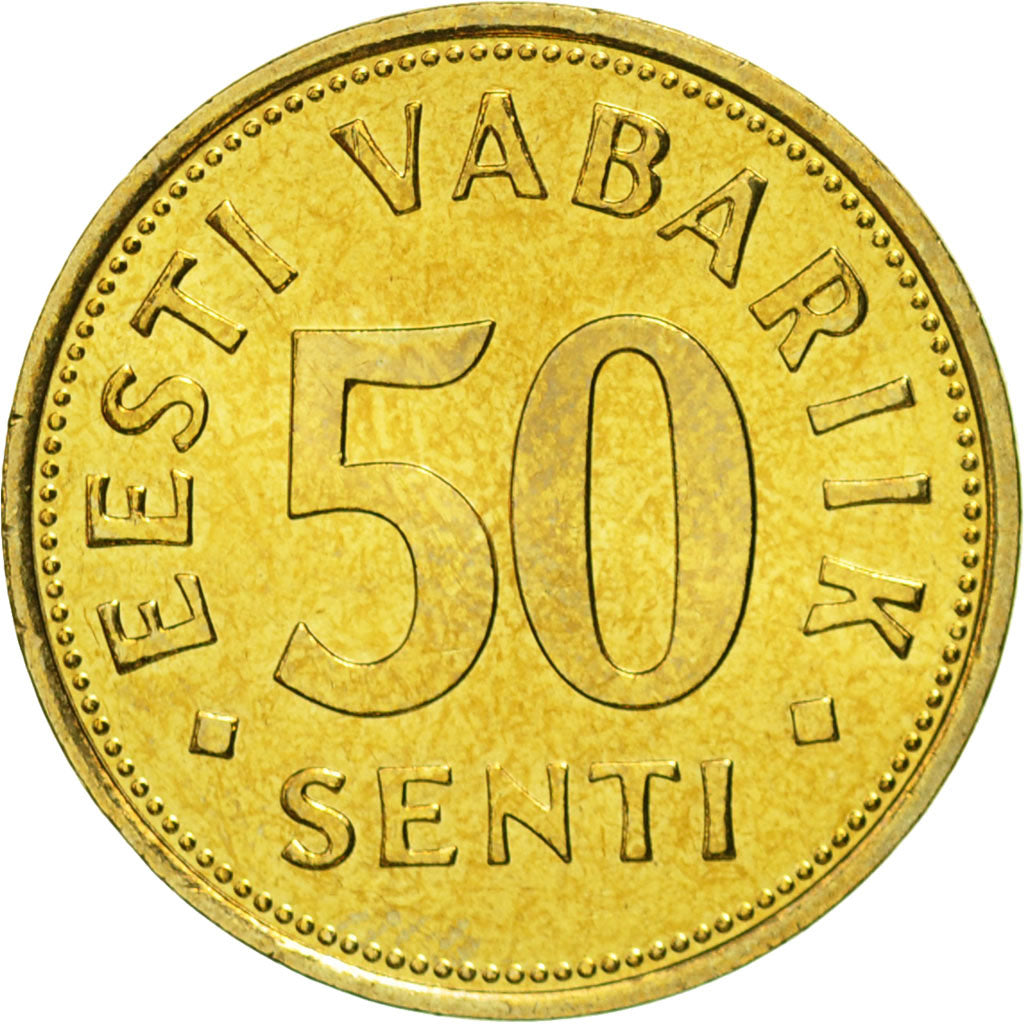 Moneta, Estonia, 50 Senti, 2007, SPL+, Alluminio-bronzo, KM:24