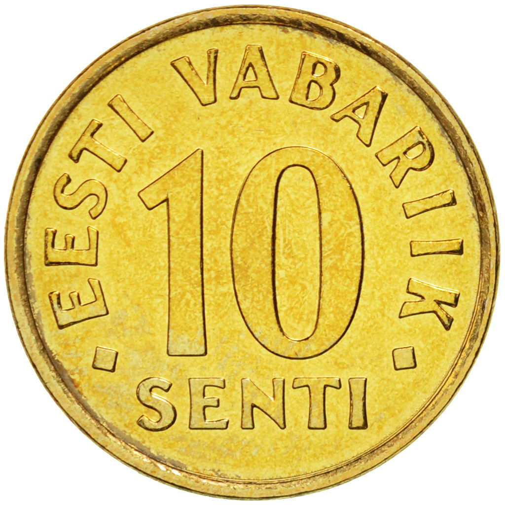 Moneta, Estonia, 10 Senti, 2006, no mint, MS(64), Aluminium-Brąz, KM:22