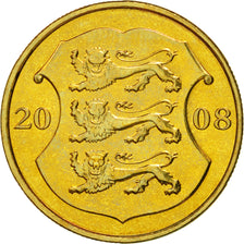 Munten, Estland, Kroon, 2008, UNC-, Tin, KM:44