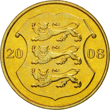 Monnaie, Estonia, Kroon, 2008, SPL, Laiton, KM:44