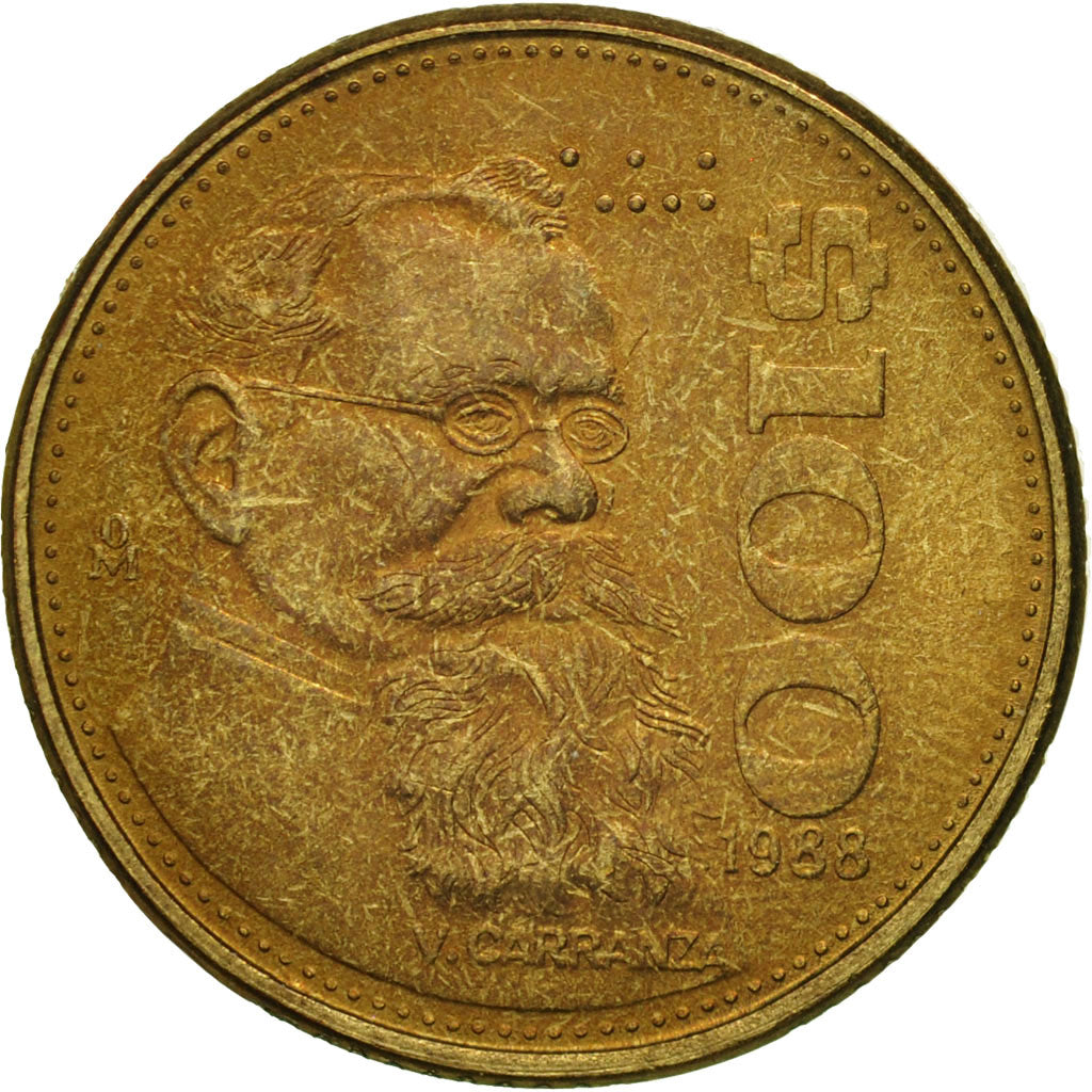 Moneta, Messico, 100 Pesos, 1988, Mexico City, MB, Alluminio-bronzo, KM:493