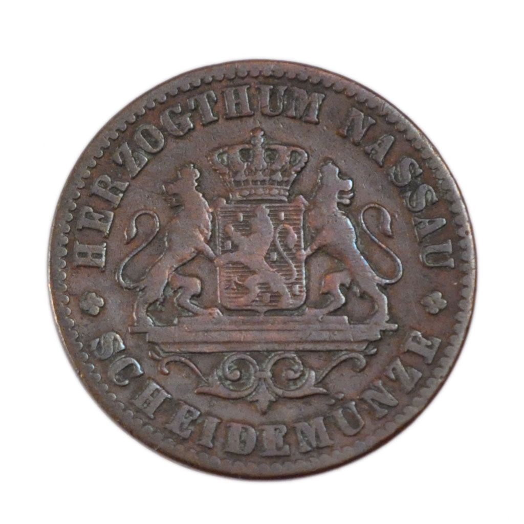 Germany, 1 Kreuzer, 1860, EF(40-45), Copper, 4.00