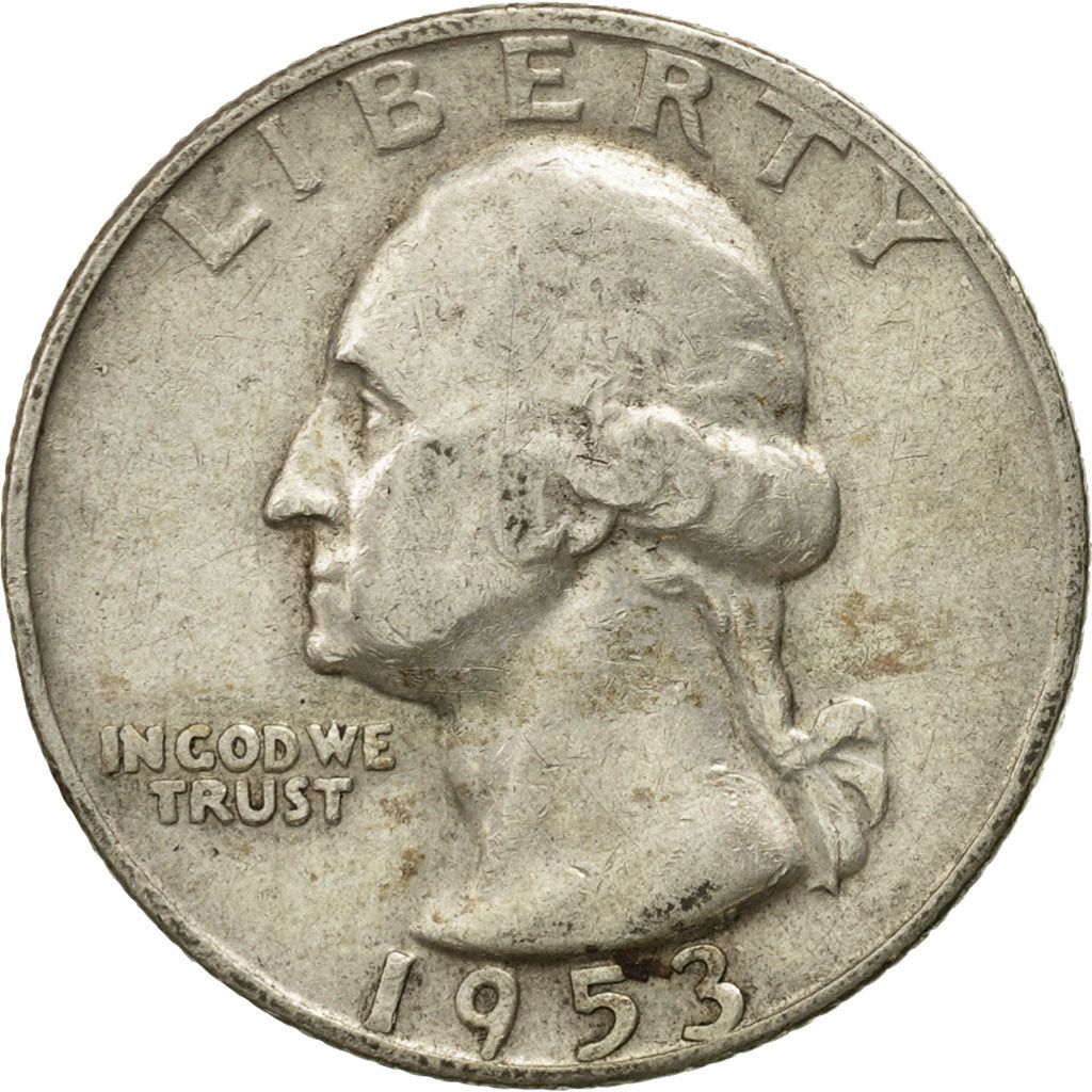 Moneta, Stati Uniti, Washington Quarter, Quarter, 1953, U.S. Mint, Denver, MB+