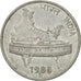 Munten, INDIAASE REPUBLIEK, 50 Paise, 1988, FR+, Stainless Steel, KM:69