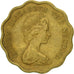 Moneta, Hong Kong, Elizabeth II, 20 Cents, 1976, VF(30-35), Mosiądz niklowy