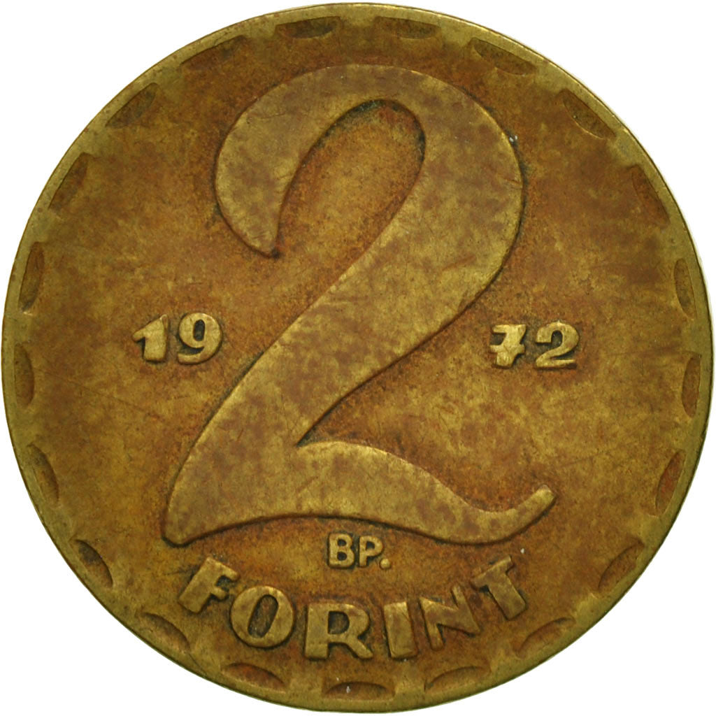Moneta, Ungheria, 2 Forint, 1972, Budapest, BB, Ottone, KM:591