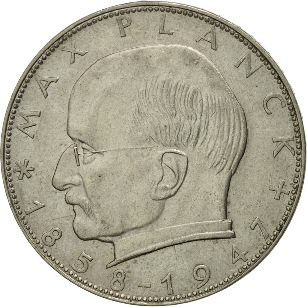 Münze, Bundesrepublik Deutschland, 2 Mark, 1965, Karlsruhe, S+, Copper-nickel