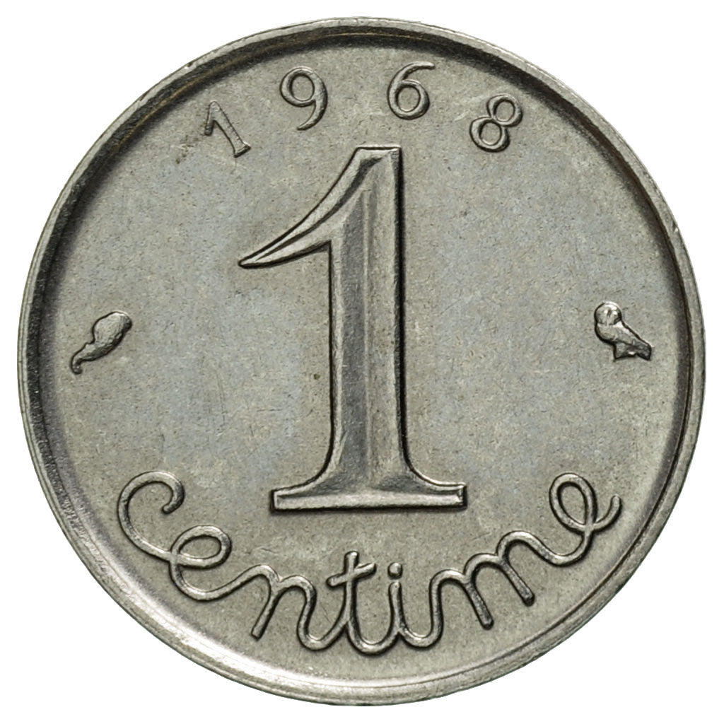 Moneta, Francja, Épi, Centime, 1968, Paris, VF(30-35), Stal nierdzewna, KM:928