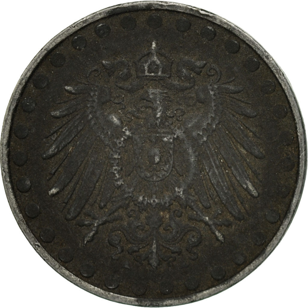 Moneda, ALEMANIA - IMPERIO, 10 Pfennig, 1917, Berlin, BC+, Hierro, KM:20