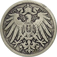 Münze, GERMANY - EMPIRE, Wilhelm II, 10 Pfennig, 1896, Stuttgart, S+