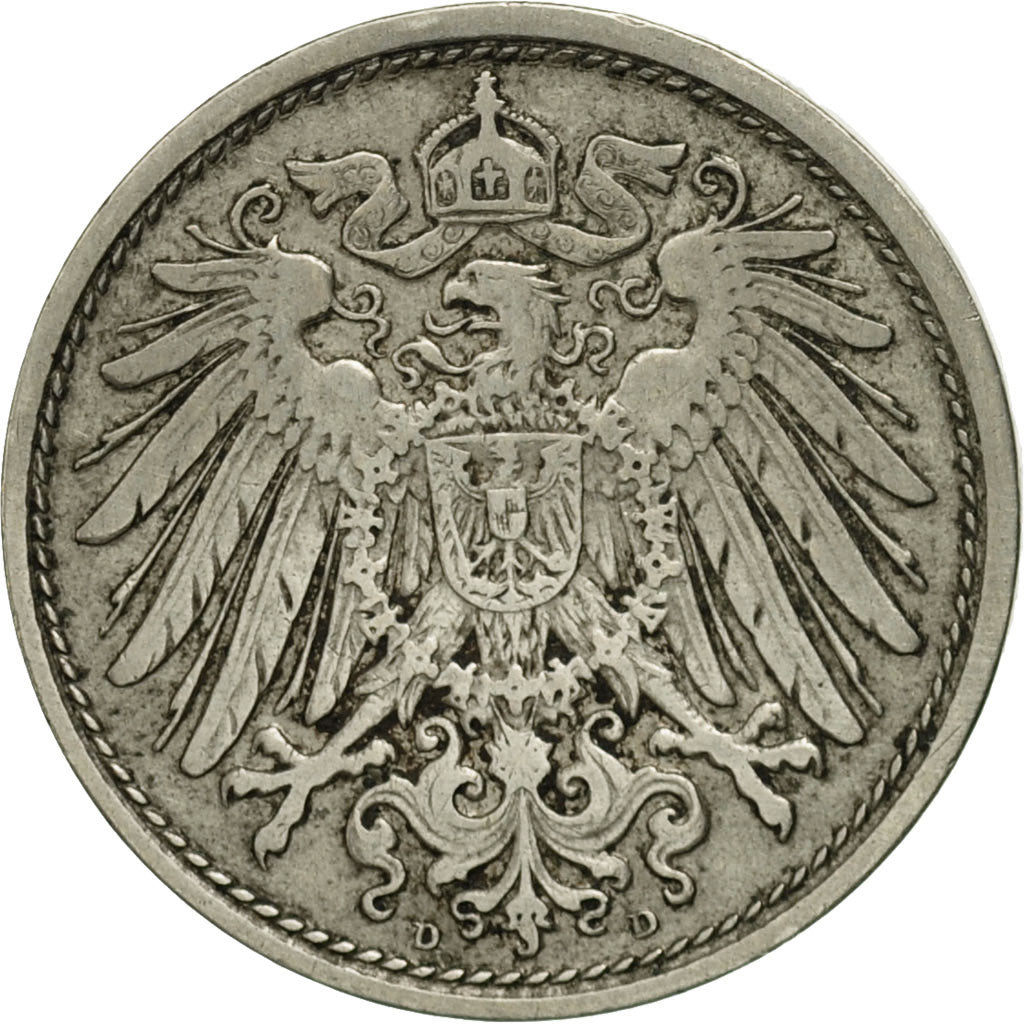 Münze, GERMANY - EMPIRE, Wilhelm II, 10 Pfennig, 1911, Munich, S+