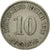 Moneda, ALEMANIA - IMPERIO, Wilhelm II, 10 Pfennig, 1911, Munich, BC+, Cobre -