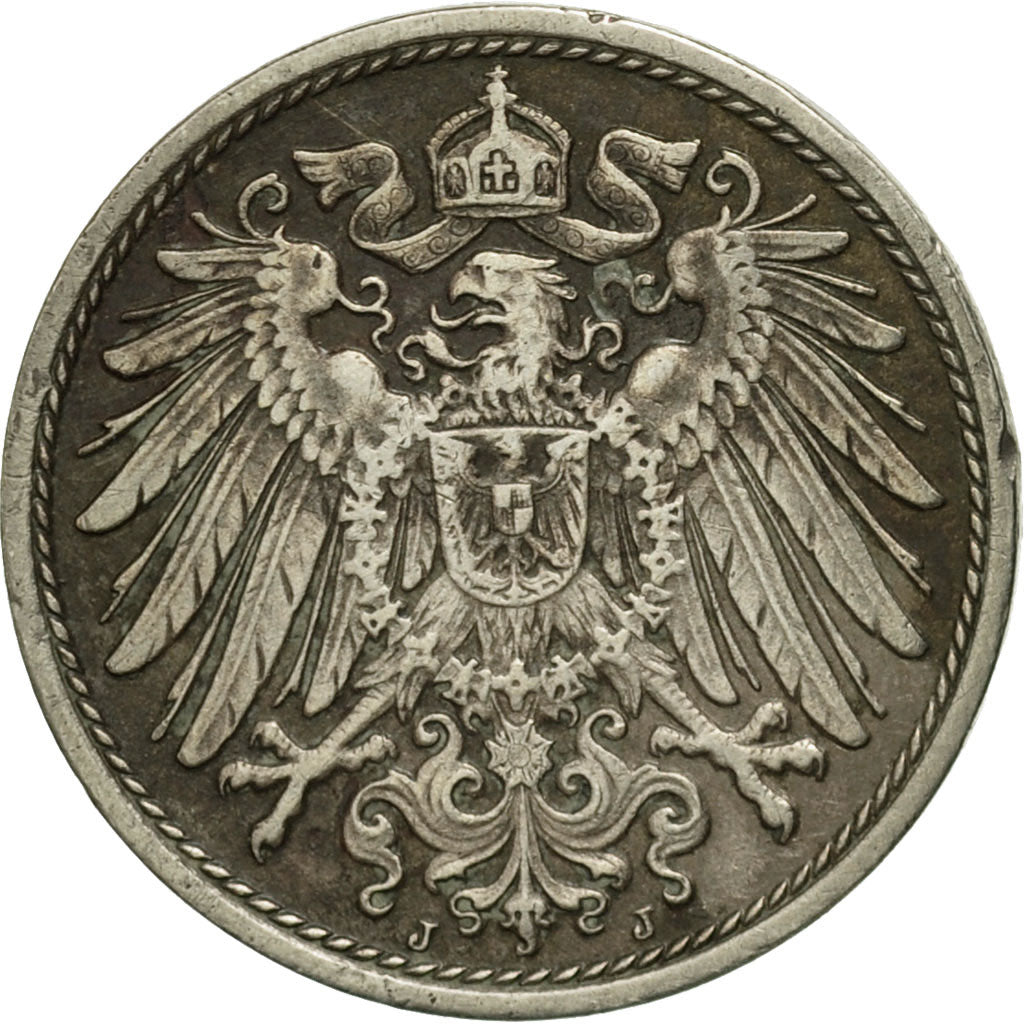 Munten, DUITSLAND - KEIZERRIJK, Wilhelm II, 10 Pfennig, 1913, Hamburg, FR+