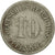 Moneta, NIEMCY - IMPERIUM, Wilhelm I, 10 Pfennig, 1889, Munich, VF(20-25)