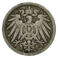 Monnaie, GERMANY - EMPIRE, Wilhelm II, 5 Pfennig, 1904, Berlin, TB