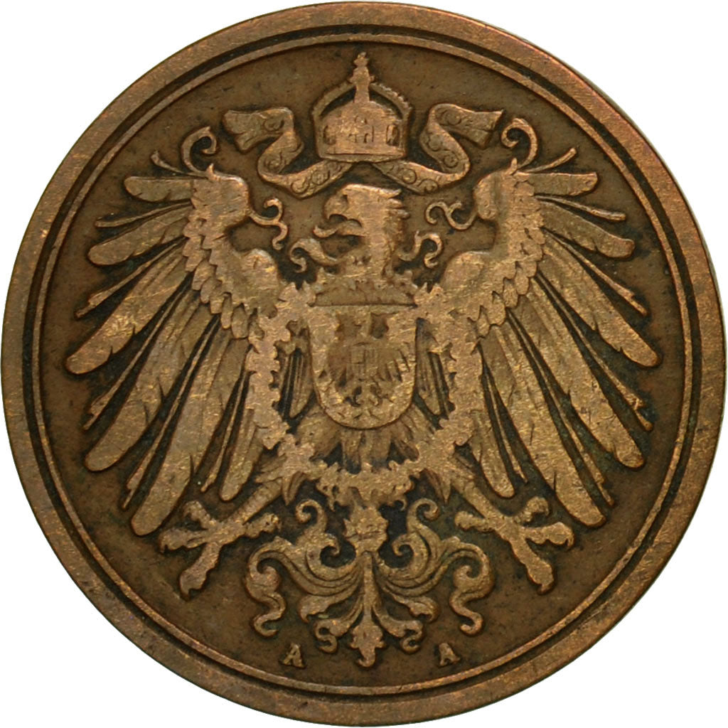 Monnaie, GERMANY - EMPIRE, Wilhelm II, Pfennig, 1893, Berlin, TTB, Cuivre, KM:10