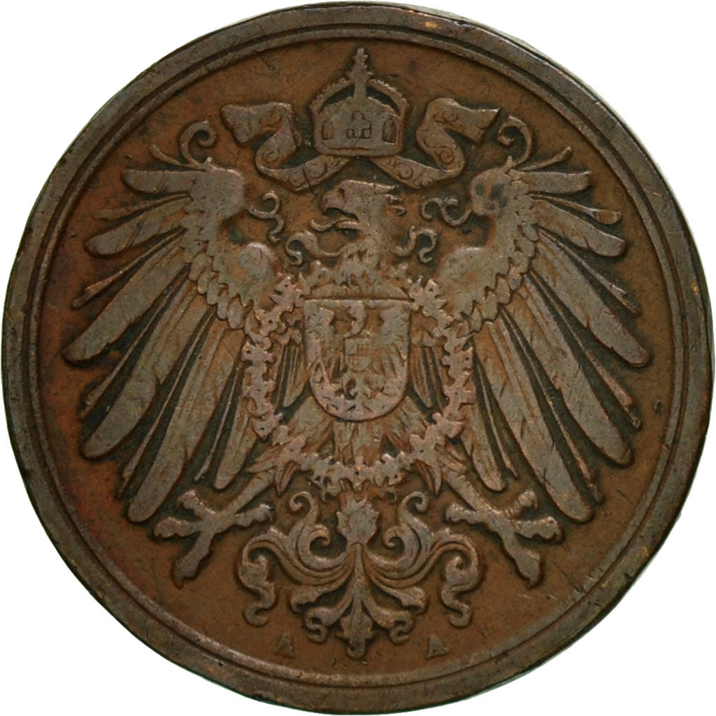 Coin, GERMANY - EMPIRE, Wilhelm II, Pfennig, 1901, Berlin, EF(40-45), Copper