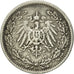 Coin, GERMANY - EMPIRE, 1/2 Mark, 1909, Berlin, VF(30-35), Silver, KM:17
