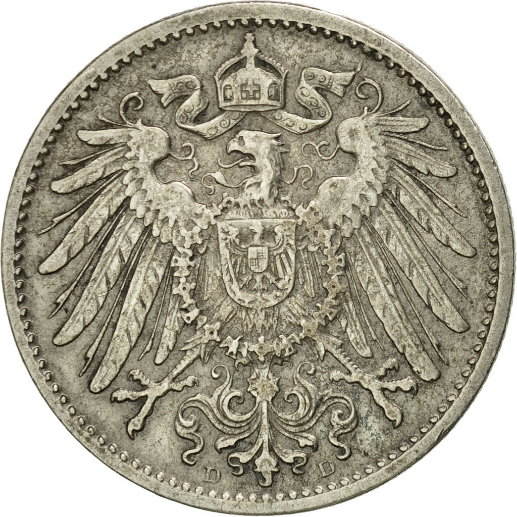 Münze, GERMANY - EMPIRE, Wilhelm II, Mark, 1896, Munich, S, Silber, KM:14