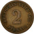 Coin, GERMANY - EMPIRE, Wilhelm I, 2 Pfennig, 1875, Berlin, VF(20-25), Copper
