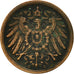 Moneda, ALEMANIA - IMPERIO, Wilhelm II, 2 Pfennig, 1911, Muldenhütten, BC+