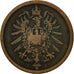 Coin, GERMANY - EMPIRE, Wilhelm I, 2 Pfennig, 1875, Hambourg, VF(30-35), Copper