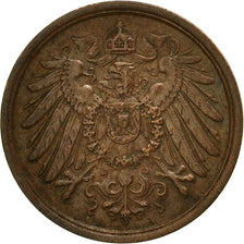 Moneta, GERMANIA - IMPERO, Wilhelm II, 2 Pfennig, 1915, Berlin, MB+, Rame, KM:16