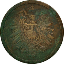 Moneta, GERMANIA - IMPERO, Wilhelm I, 2 Pfennig, 1877, Berlin, B+, Rame, KM:2