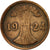 Moneda, ALEMANIA - REPÚBLICA DE WEIMAR, 2 Rentenpfennig, 1924, Karlsruhe, BC+