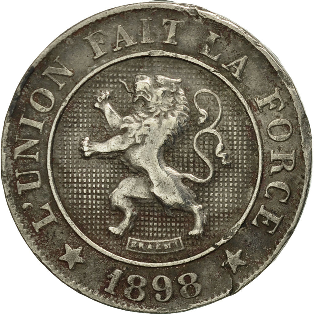 Monnaie, Belgique, Leopold II, 10 Centimes, 1898, TB, Copper-nickel, KM:42