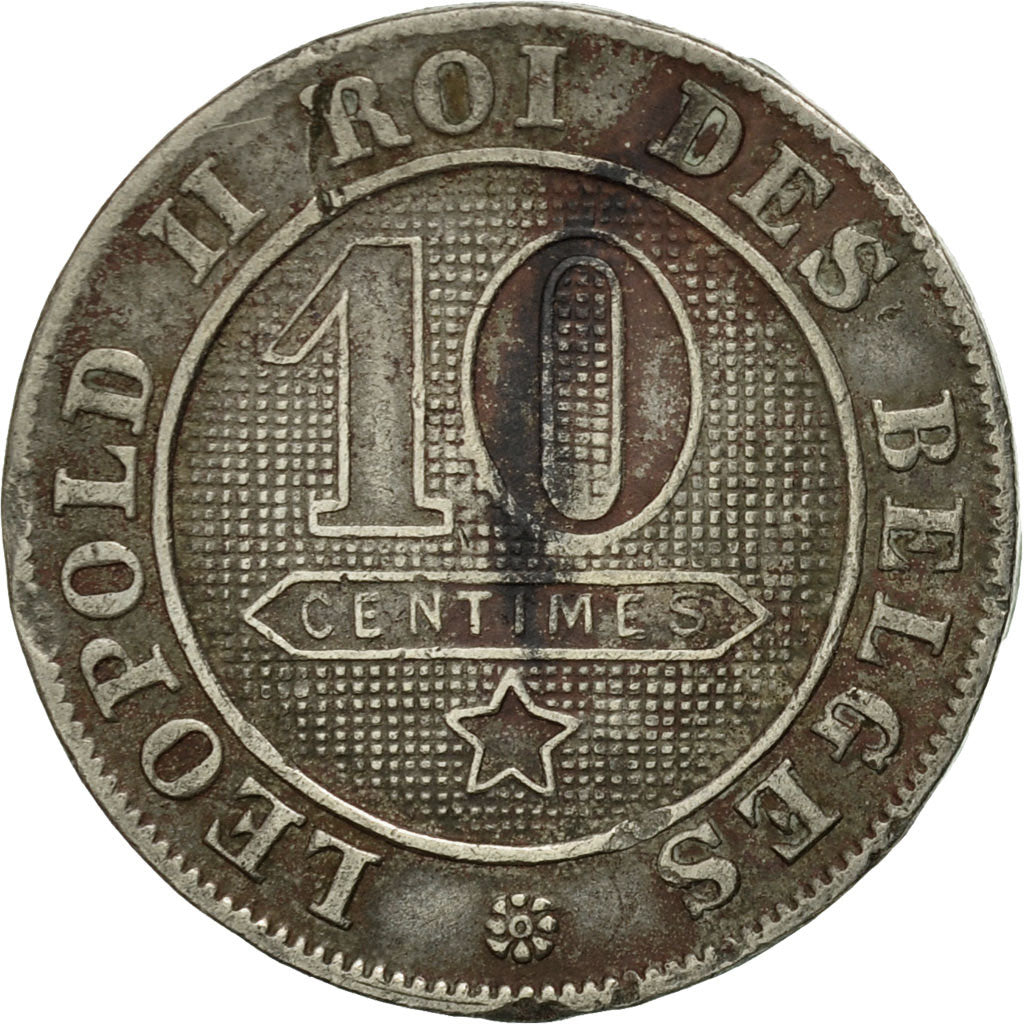 Monnaie, Belgique, Leopold II, 10 Centimes, 1898, TB, Copper-nickel, KM:42