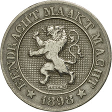Moneta, Belgio, Leopold II, 10 Centimes, 1898, BB, Rame-nichel, KM:43