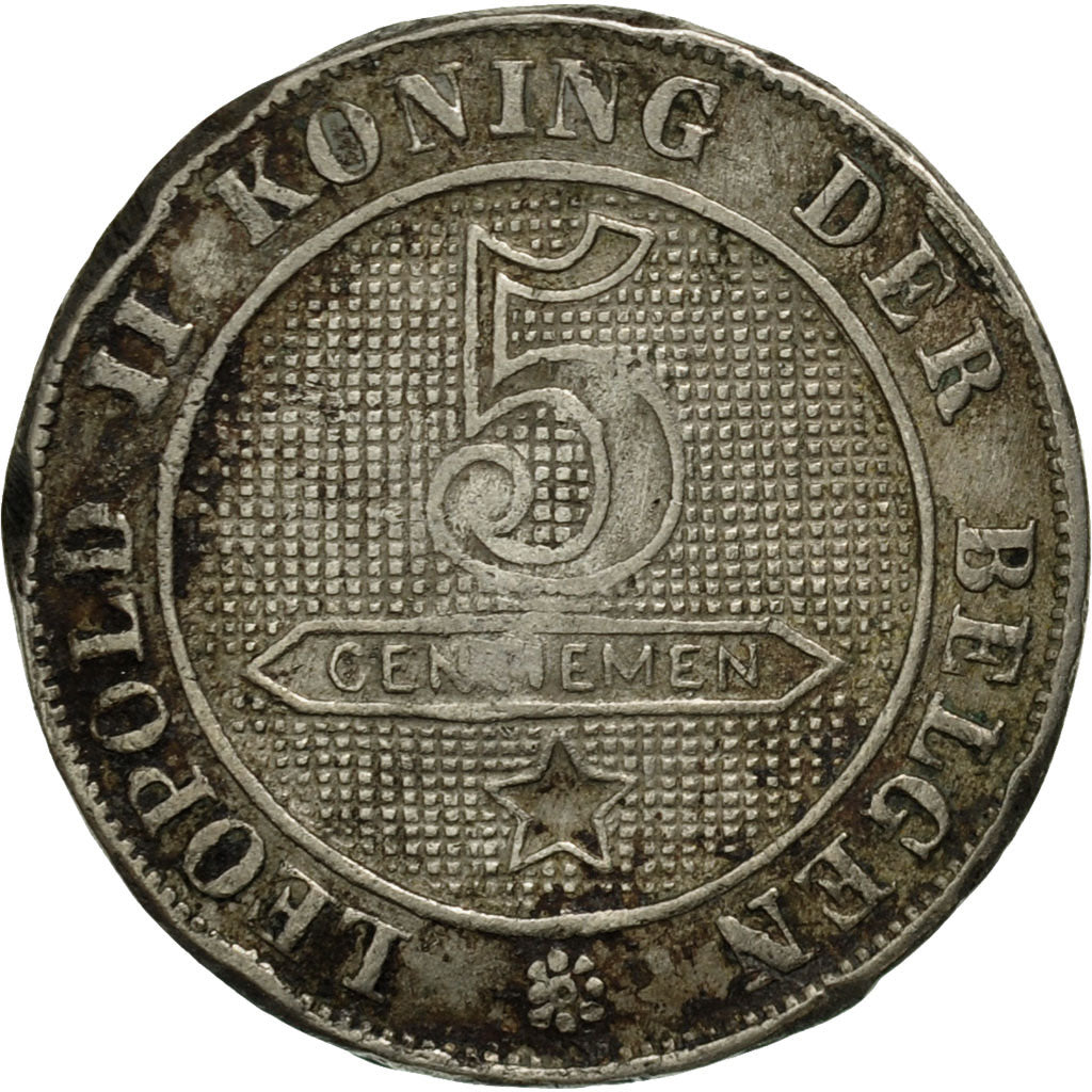 Monnaie, Belgique, Leopold II, 5 Centimes, 1900, TB, Copper-nickel, KM:41