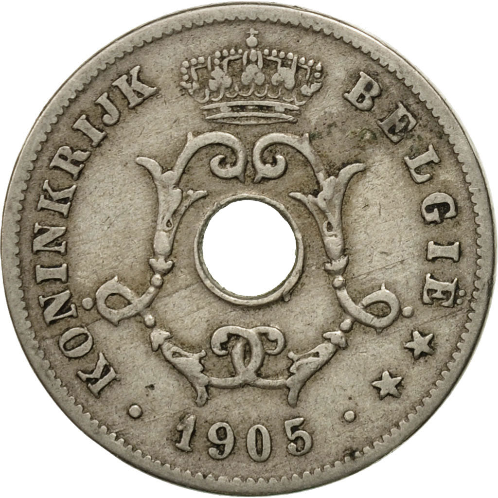 Monnaie, Belgique, 10 Centimes, 1905, TB, Copper-nickel, KM:53