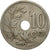 Moneta, Belgia, 10 Centimes, 1902, VF(30-35), Miedź-Nikiel, KM:49