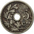 Moneda, Bélgica, 5 Centimes, 1906, BC+, Cobre - níquel, KM:54