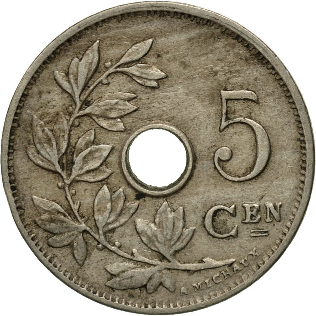 Coin, Belgium, 5 Centimes, 1906, VF(20-25), Copper-nickel, KM:55