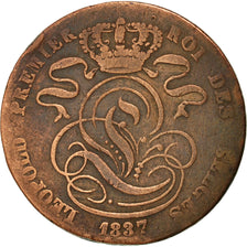 Münze, Belgien, Leopold I, 5 Centimes, 1837, S, Kupfer, KM:5.1