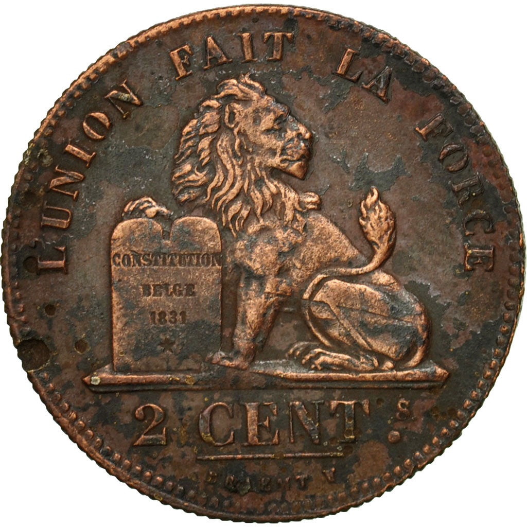 Moneta, Belgio, Leopold I, 2 Centimes, 1835, MB, Rame, KM:4.1
