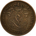 Moneta, Belgia, 2 Centimes, 1905, VF(20-25), Miedź, KM:36