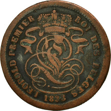 Coin, Belgium, Leopold I, 2 Centimes, 1833, VF(20-25), Copper, KM:4.1