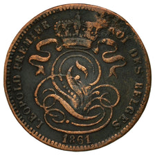 Münze, Belgien, Leopold I, Centime, 1861, S, Kupfer, KM:1.2