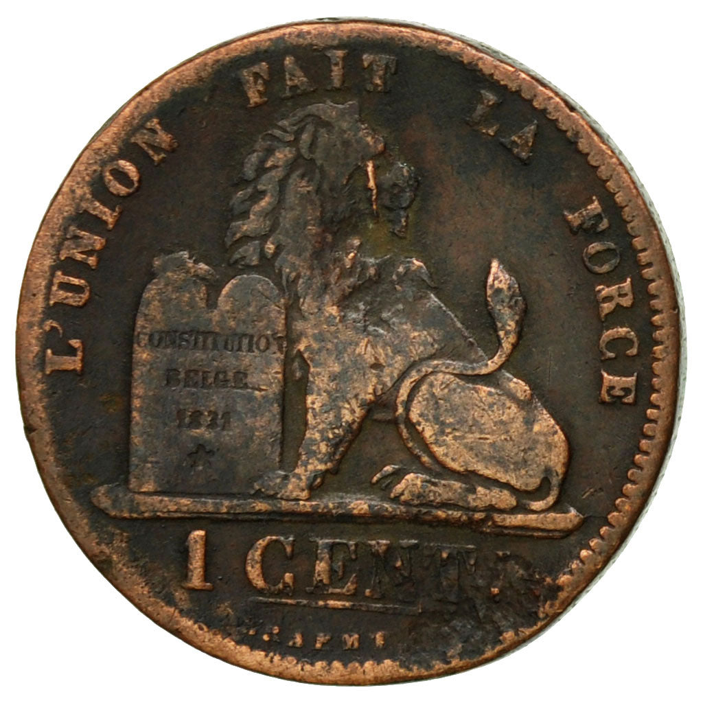 Münze, Belgien, Leopold I, Centime, 1861, S, Kupfer, KM:1.2