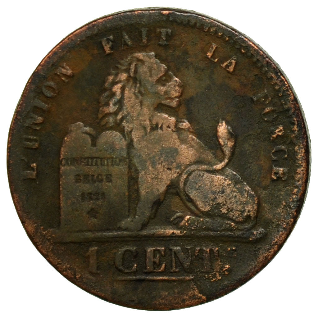 Moneda, Bélgica, Leopold II, Centime, 1869, BC+, Cobre, KM:33.1