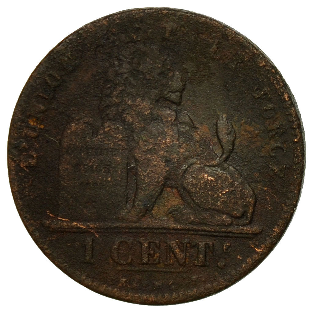 Münze, Belgien, Leopold I, Centime, 1861, SGE+, Kupfer, KM:1.2