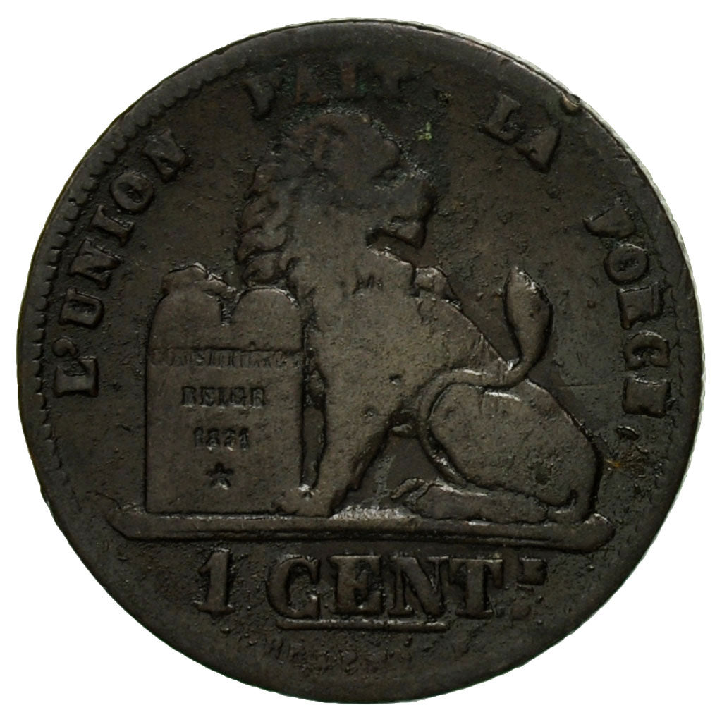 Münze, Belgien, Leopold II, Centime, 1876, S+, Kupfer, KM:33.1