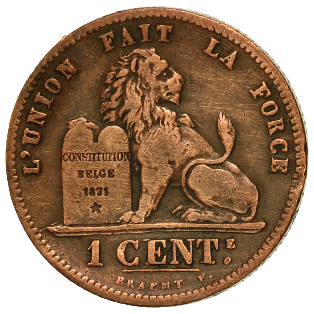 Münze, Belgien, Leopold II, Centime, 1875, S, Kupfer, KM:33.1